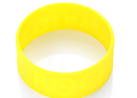 1 Inch Extra Wide Logo Engraved No Color Custom Silicone Rubber Wristbands