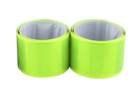 Fluorescent Yellow Reflective Slap Bands Easy Fit Over Outdoor Clothing